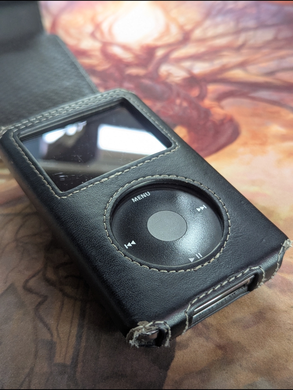 Apple's Finest iPod: iPod Classic 160GB Matte Black w/ Leather Case & USB Cable - Picture 11 of 13